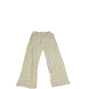 Forever 21 Yellow and Gray Wide Leg Pants